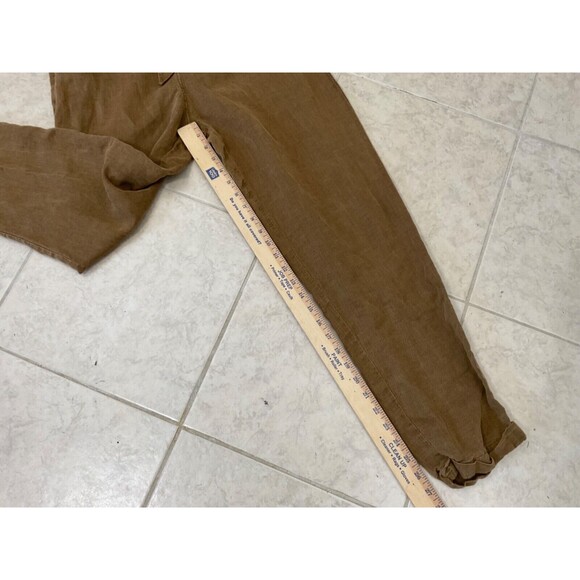 C & C California Brown Linen Blend Button Front jumpsuit women’s size Medium - Picture 8 of 11